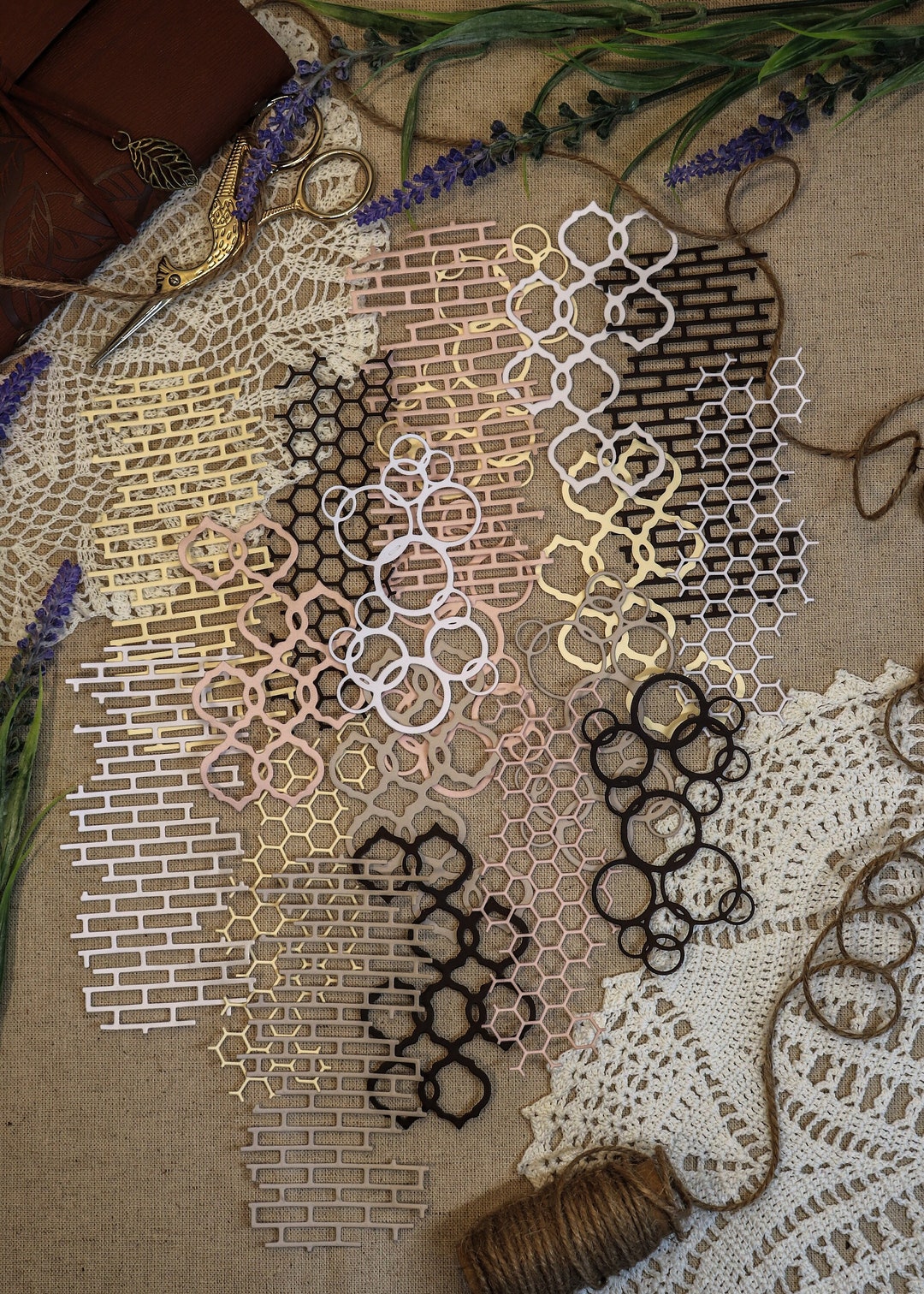 Set of 5 Die Cut I Background Die Cuts I Background Layers I Etsy