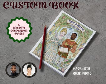 Personalisierte Foto Malvorlagen von Ihren Fotos - 10 Seiten mit individuellem Cover
