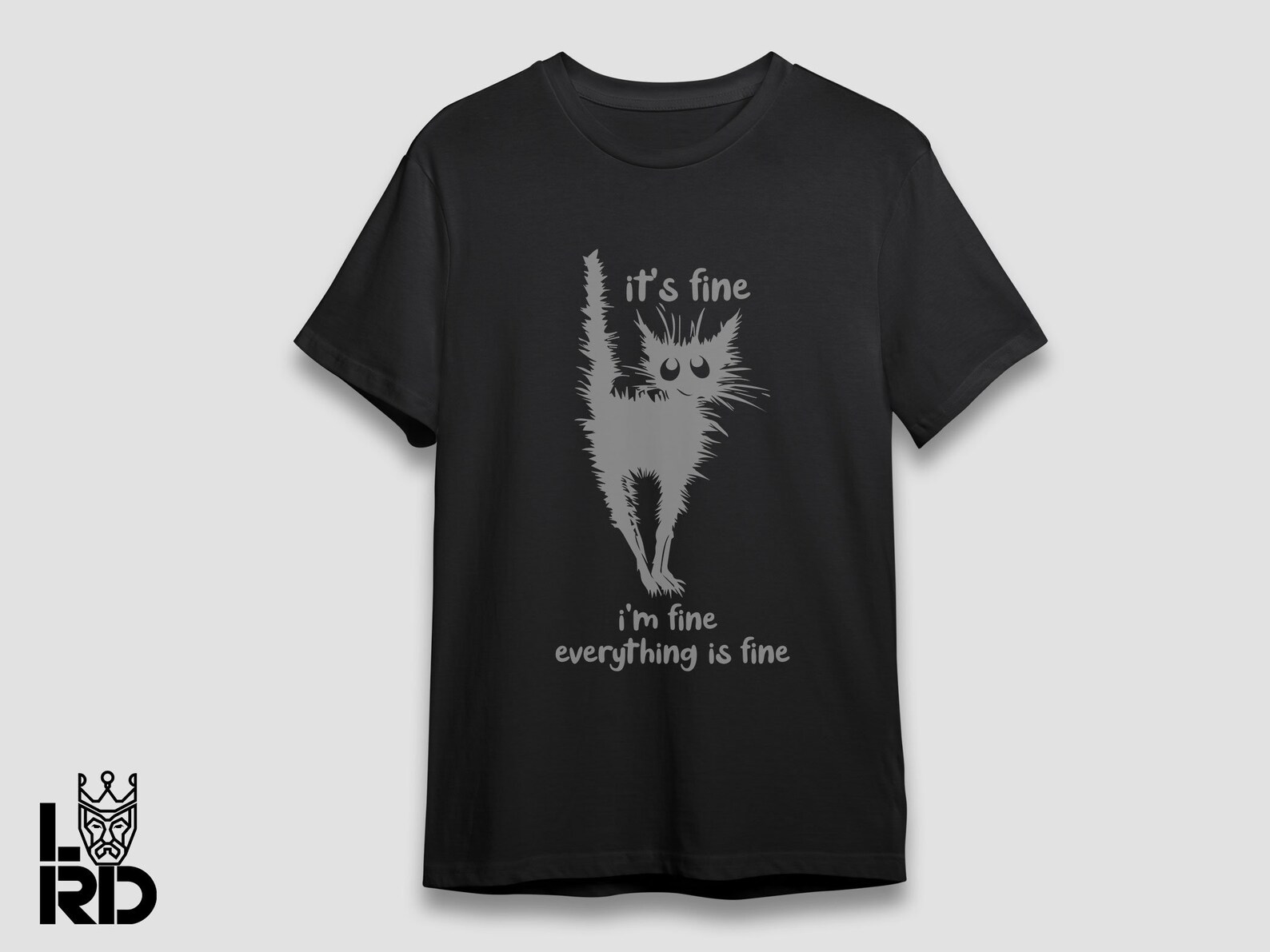 It's Fine Black Cat Electrocuted Svg Funny Cat Etsy