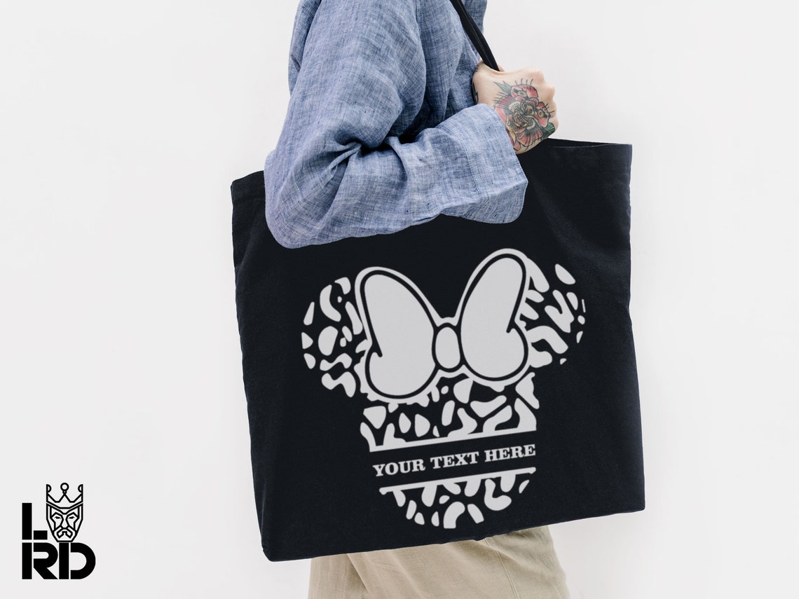 Leopard Mouse Monogram SVG: Cartoon Mouse Head, Cricut & Sublimation ...