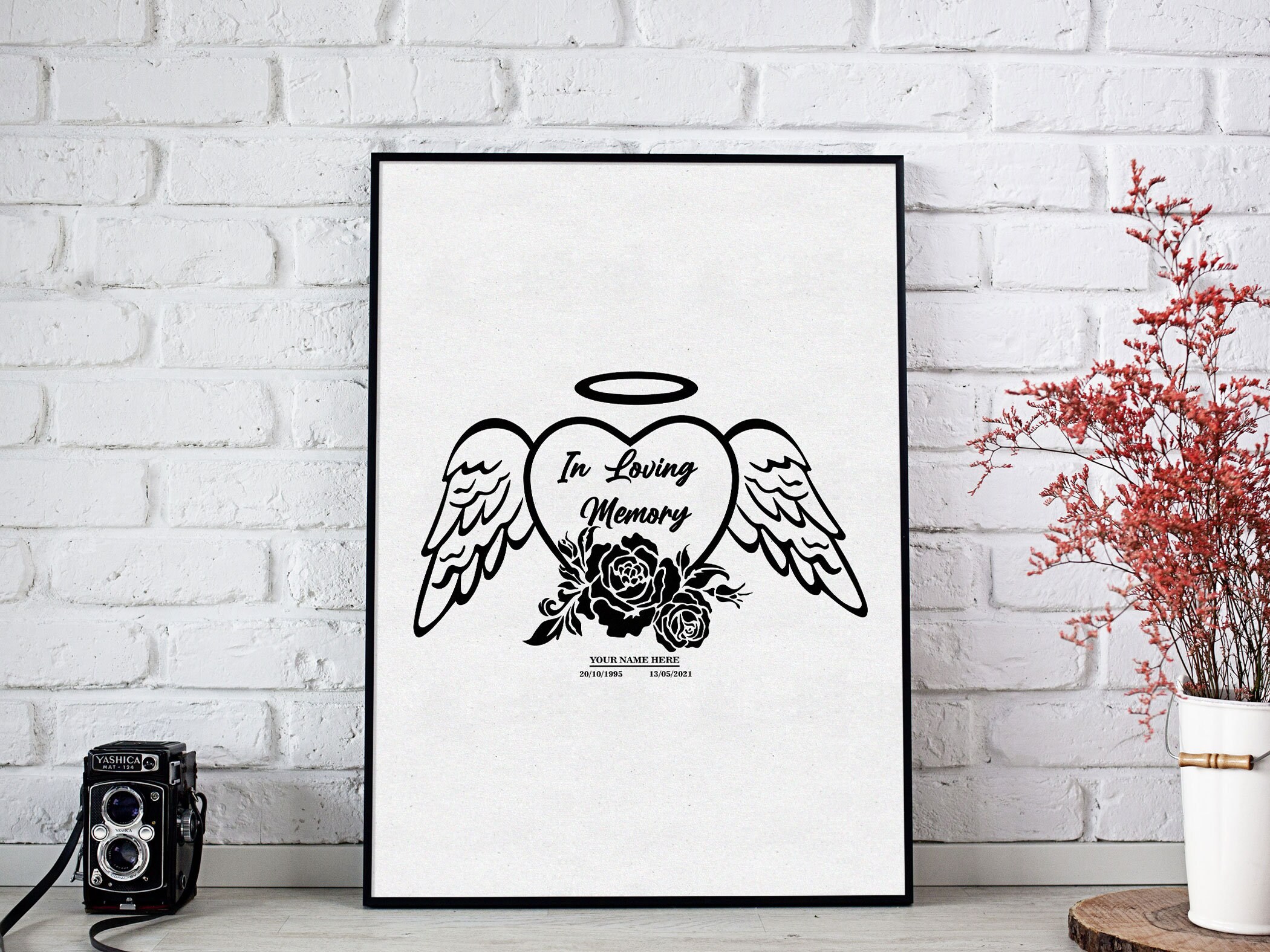 Memorial SVG, in Loving Memory SVG, Goodbye Love, Remembrance PNG ...
