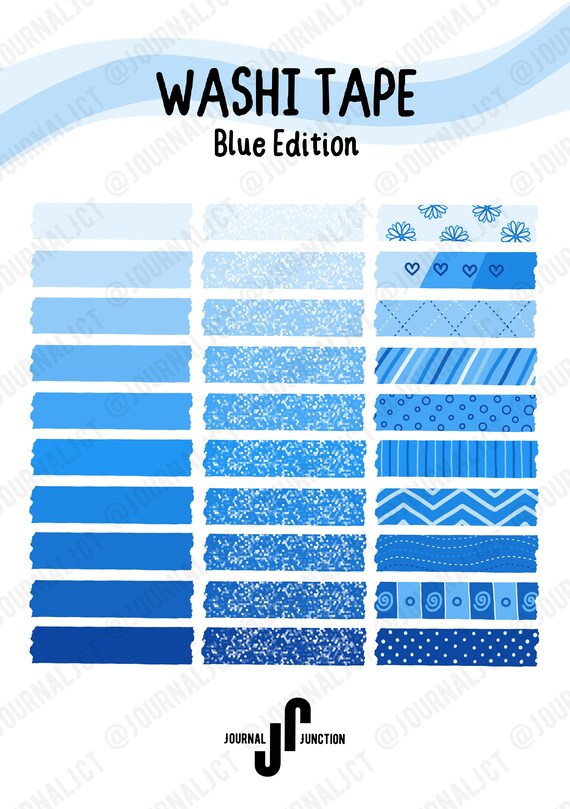 Blue washi tape Sticker for Sale by theirishtea