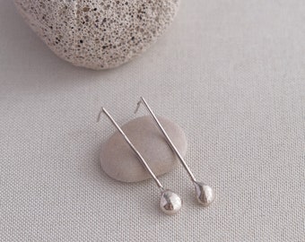 Stud silver Earrings, minimalist jewelry, women's jewelry, Daughter wedding gifts, Gift for her, Bridal Earrings