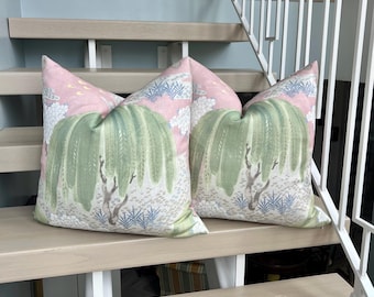 Funda de almohada Thibaut Willow Tree (hasta 25x25) HECHA A PEDIDO