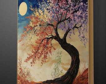 絵画 TREE Maple Trees at Mama by Utagawa Hiroshige | DailyArt Magazine