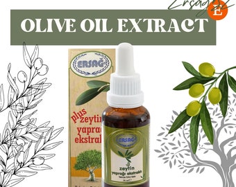 ERSAG Extrait d'huile d'olive riche en antioxydants 100% végétalien Halal 30 ml
