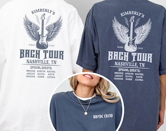 Custom Farewell Tour Bachelorette Shirts Comfort Colors Vegas Bachelorette Rock Bach Tour Shirt Nashville Bachelorette Party Tshirt Wedding