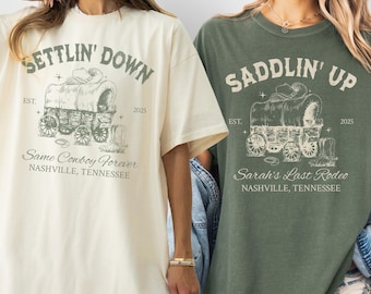 Custom Last Rodeo Bachelorette Party Shirt Nashville Bachelorette T shirt Western Cowgirl Bridal Party Tshirt Gift Country Bachelorette Tee
