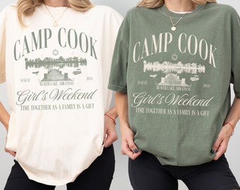 Custom Family Camping Girls Trip Shirt Personalized Matching Vacation Lake Glamping Girls Weekend Tee Camping Sister Trip Gift Camp Favors