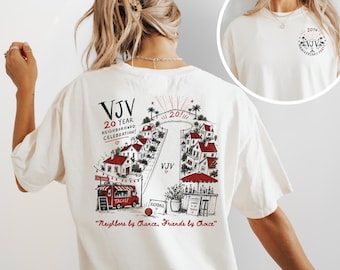 Custom Neighborhood Block Party Shirt Comfort Colors Personalized Matching Neighborhood Celebration Tshirt Cul-de-sac Crew Tee Neighbor Gift