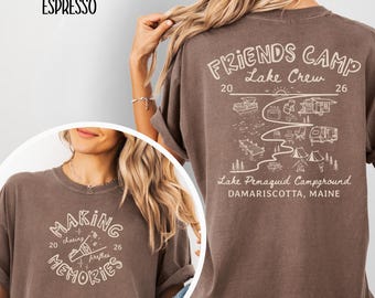 Lake Crew Friend Vacation Shirt Comfort Colors Custom Last Name Family Reunion Tshirt Personalized Family Camping Shirt Camp Cousin Crew Tee