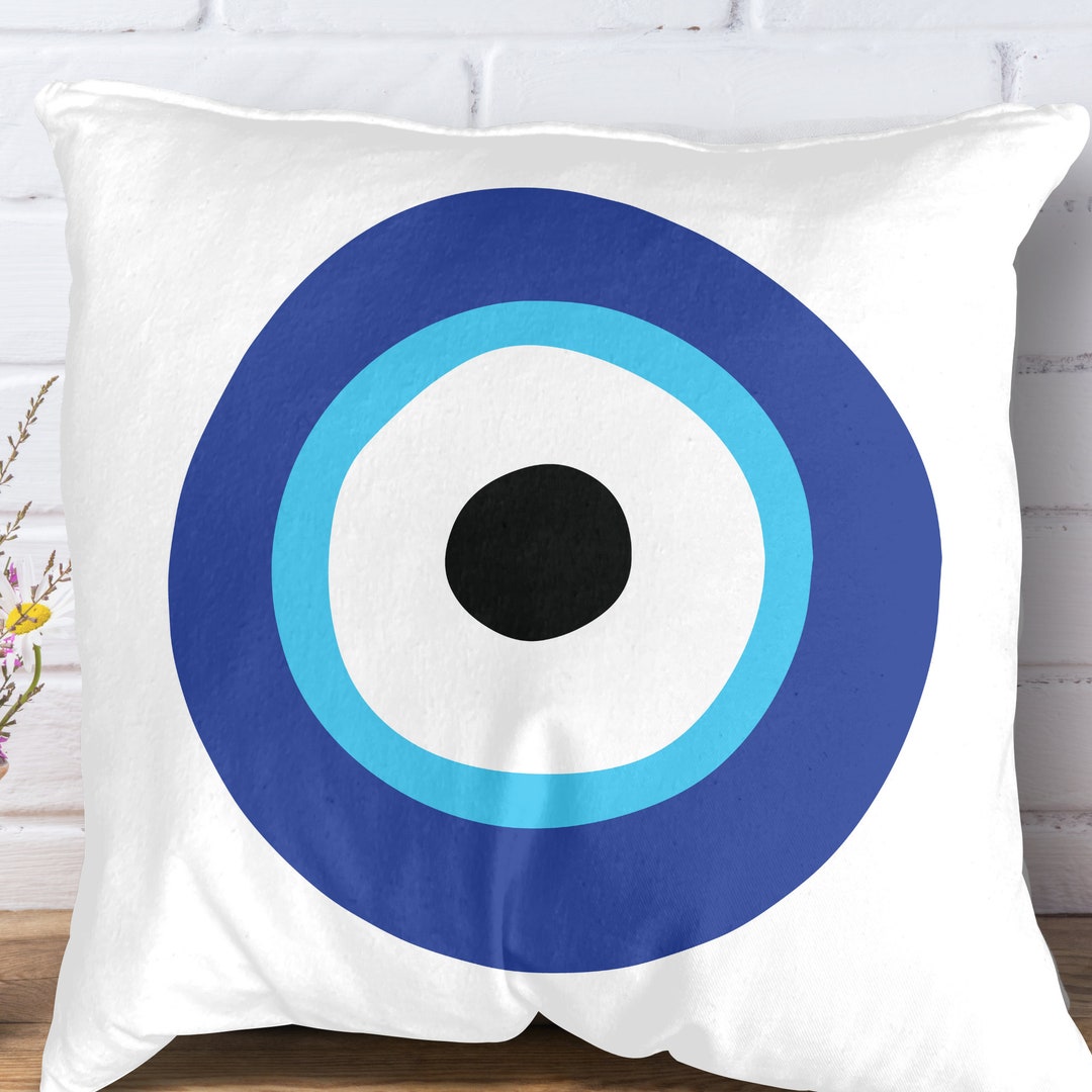 Evil Eye Pillow Cover Evil Eye Home Decor Eye Throw Pillow Etsy