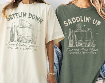 Custom Last Rodeo Bachelorette Shirts Nashville Bachelorette Party Shirt Country Western Cowgirl Bridal Party Tshirt Gifted Bridesmaid Gift