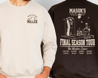 Basketball Bachelor Sweatshirt Custom Bachelor Party Shirts Nashville Final Season Tour Crewneck Personalized Groomsman Proposal Gift Sports