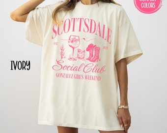 Custom Destination Girls Trip Shirt Scottsdale Sister Trip Shirt Personalized Vacation Nashville Girls Weekend Tshirt Desert Girls Trip Gift