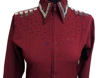 Brand new maroon show shirt vest and jackets showmanship show pads