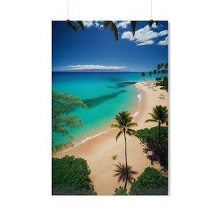 Kaanapali Beach Maui,  , Maui Hawaii, Hawaii print, Hawaii art, Hawaii Beach, Ocean Scene, Tropical Prints, Hawaii Poster, Ocean Art