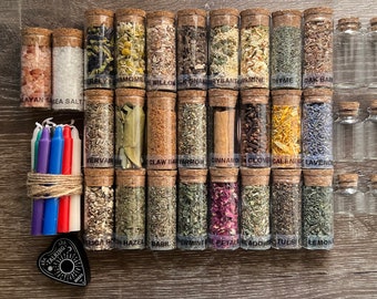 Becoming A Witch Apothecary Kit | Apothecary Herbs | Spell Kit | Botanicals | Loose Incense | Witchcraft | Witch Kit | Potion Kit