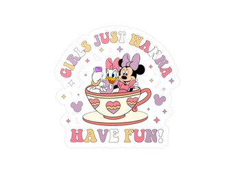 Girls Just Wanna Have Fun Vinyl Sticker