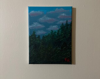 The Outstanding Green (Forest Oil Painting, Landscape Art)