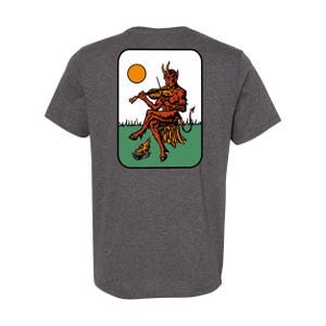 Devil's Golden Fiddle Tee - Dk Heather Grey