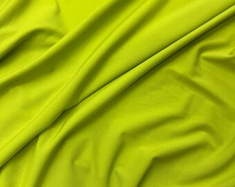 Lime Green Stretch ITY/ Knit Jersey Soft and Stretchy Fabric/Fabric For Dresses, athleticware, Decors, Backdrops, Curtains-5 Yards