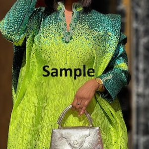 Jacquard Brocade Fabric Green & Emerald green–Luxury Dressmaking, Bridal, Evening Gown, Prom, Couture Fabric-5 Yards