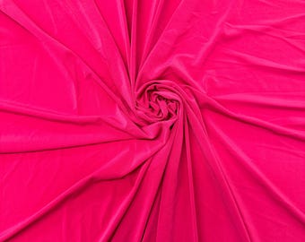 Fuchsia Hot Pink Stretch ITY/ Knit Jersey Soft and Stretchy Fabric/Fabric For Dresses, athleticware, Decors, Backdrops, Curtains-5 Yards