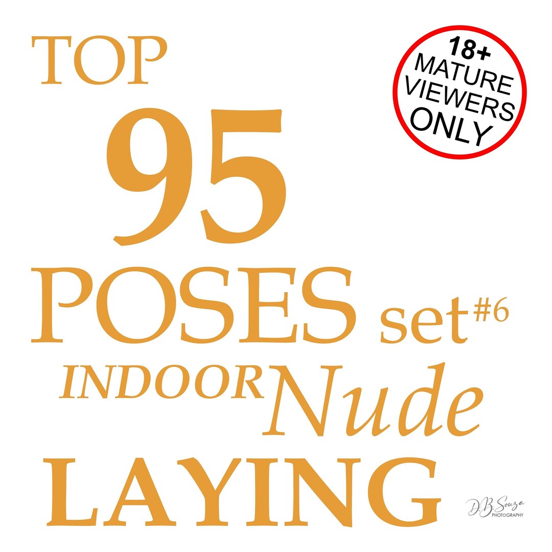 18 Nude set digital images of poses for women, laying poses, indoor