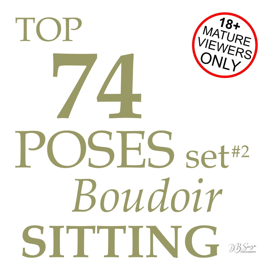 Boudoir Set of Digital Images of Sitting Poses for Models, Reference ...