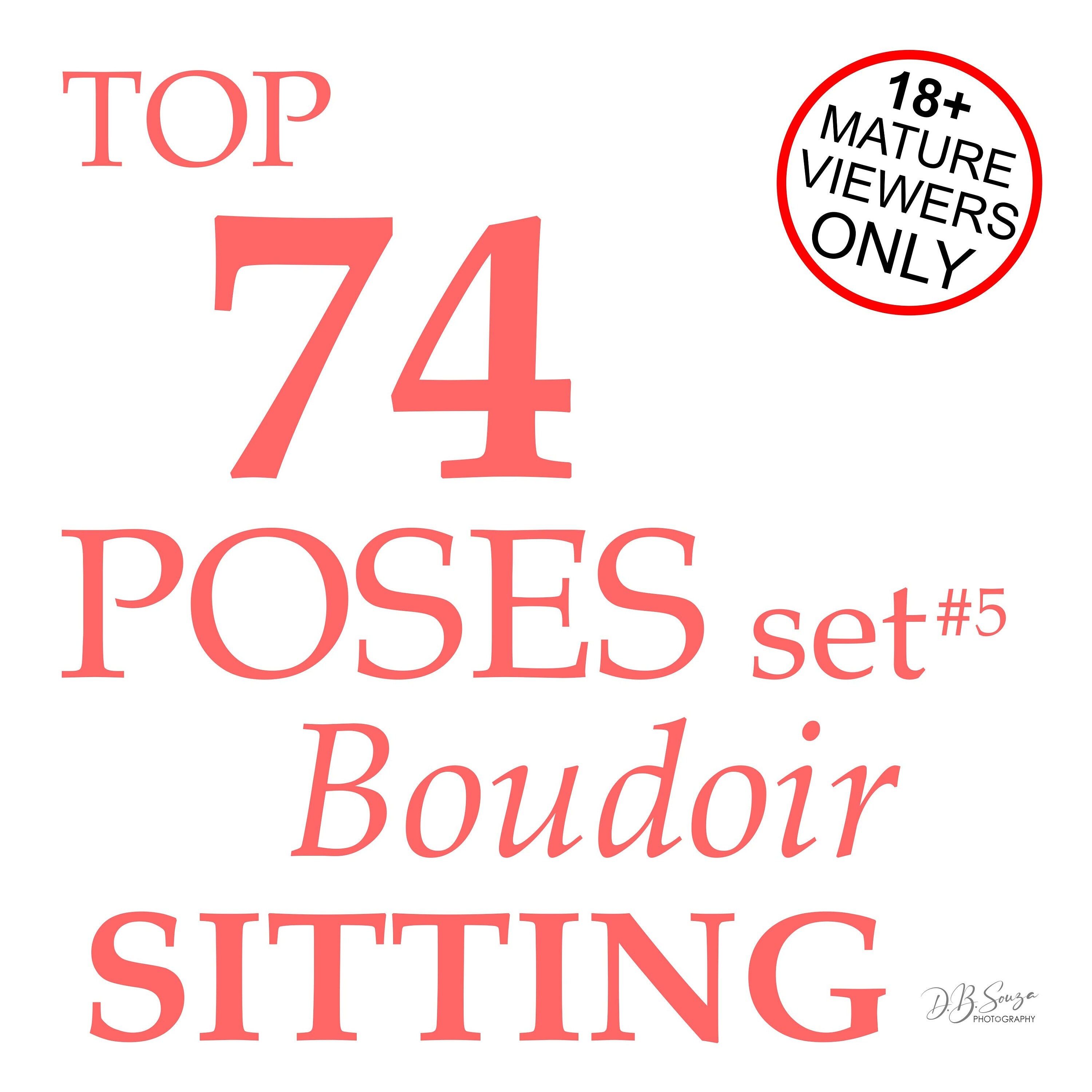 Boudoir Set of Digital Images of Sitting Poses for Models - Etsy