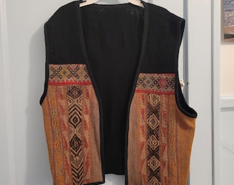 Chaleco Vintage Estilo Boliviano/Andino Boho Vibe
