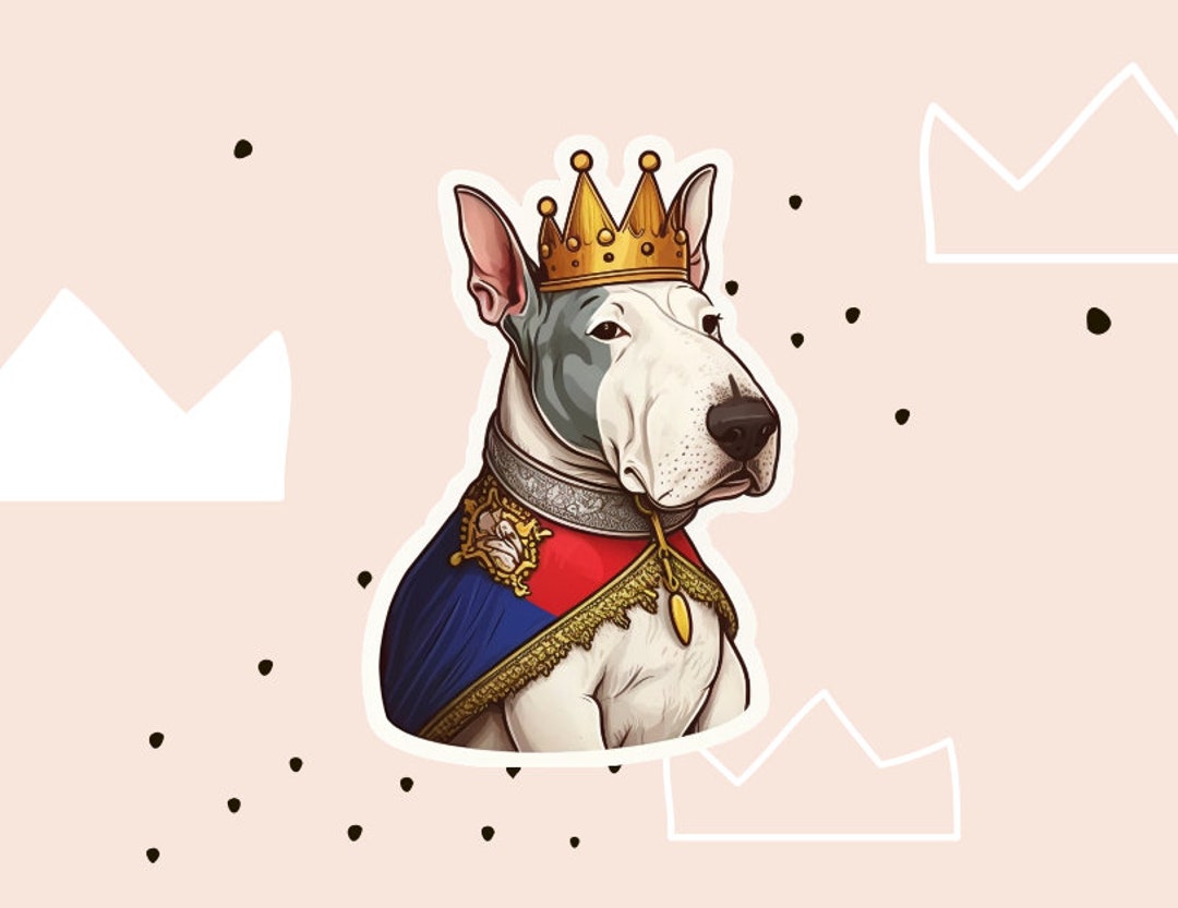 Just Bully English Bull Terrier Cartoon Dog - English Bull Terrier -  Sticker