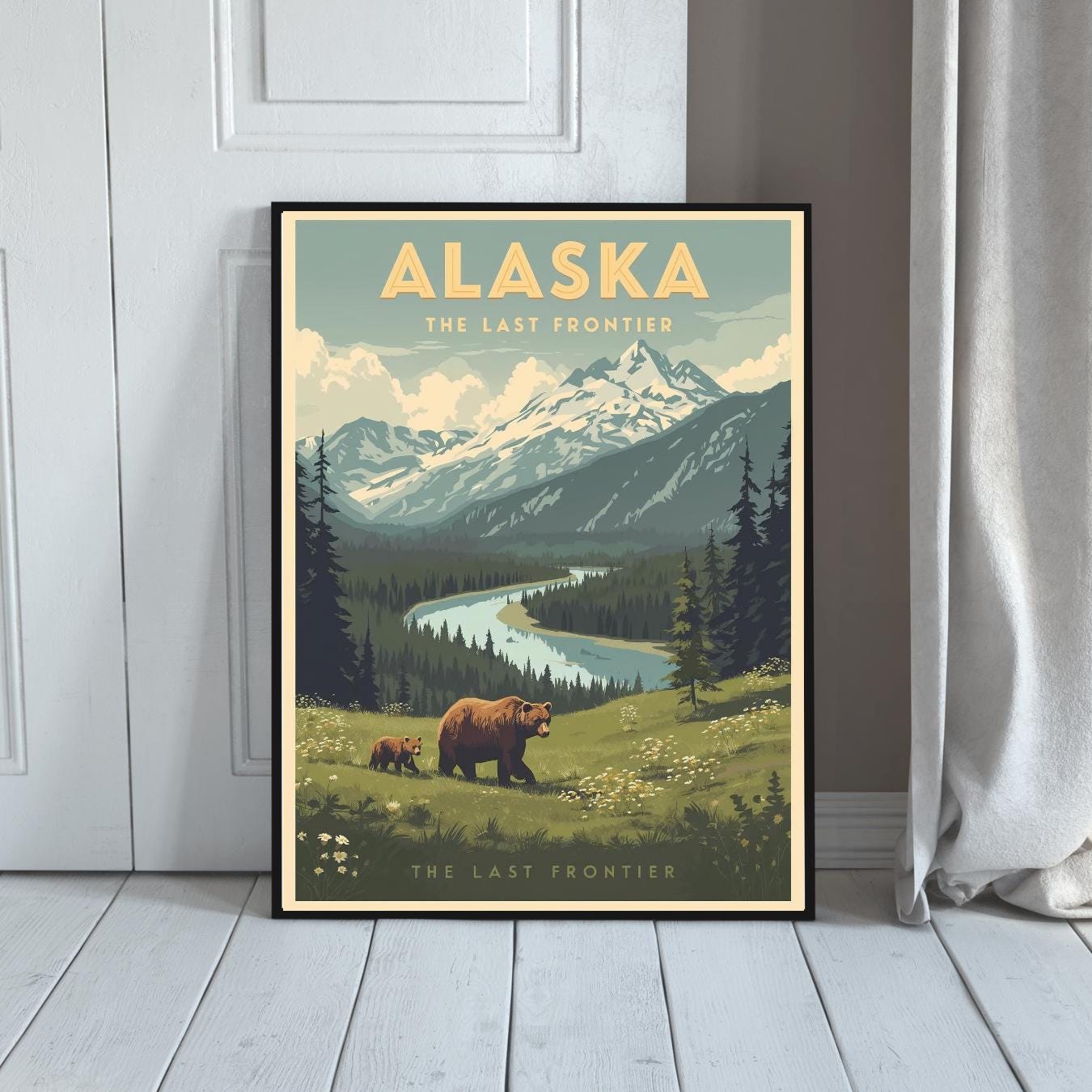 Alaska Vintage Poster - Etsy
