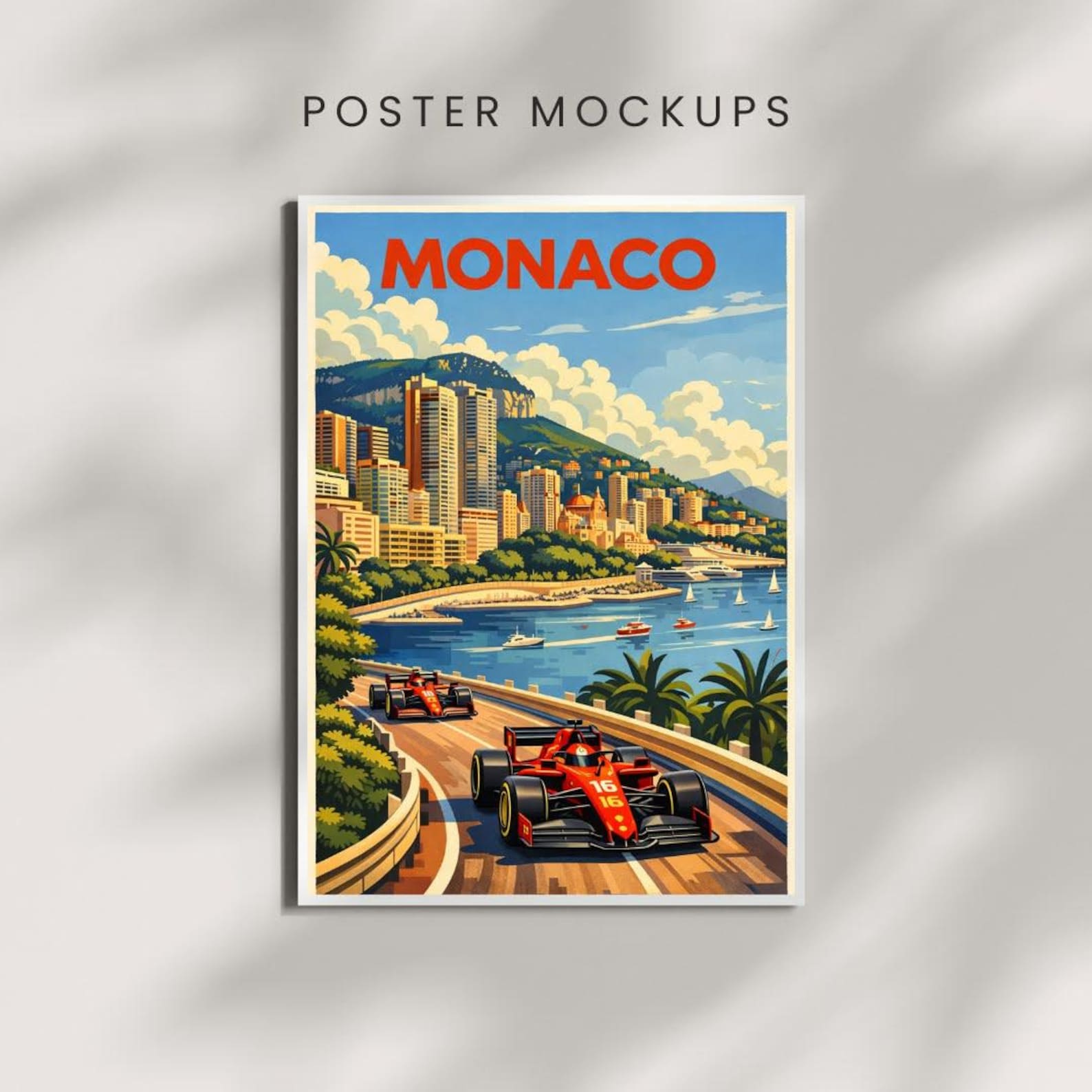 Monaco Racing Travel Poster - Etsy