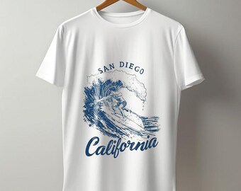 Vintage San Diego California Surf T-Shirt
