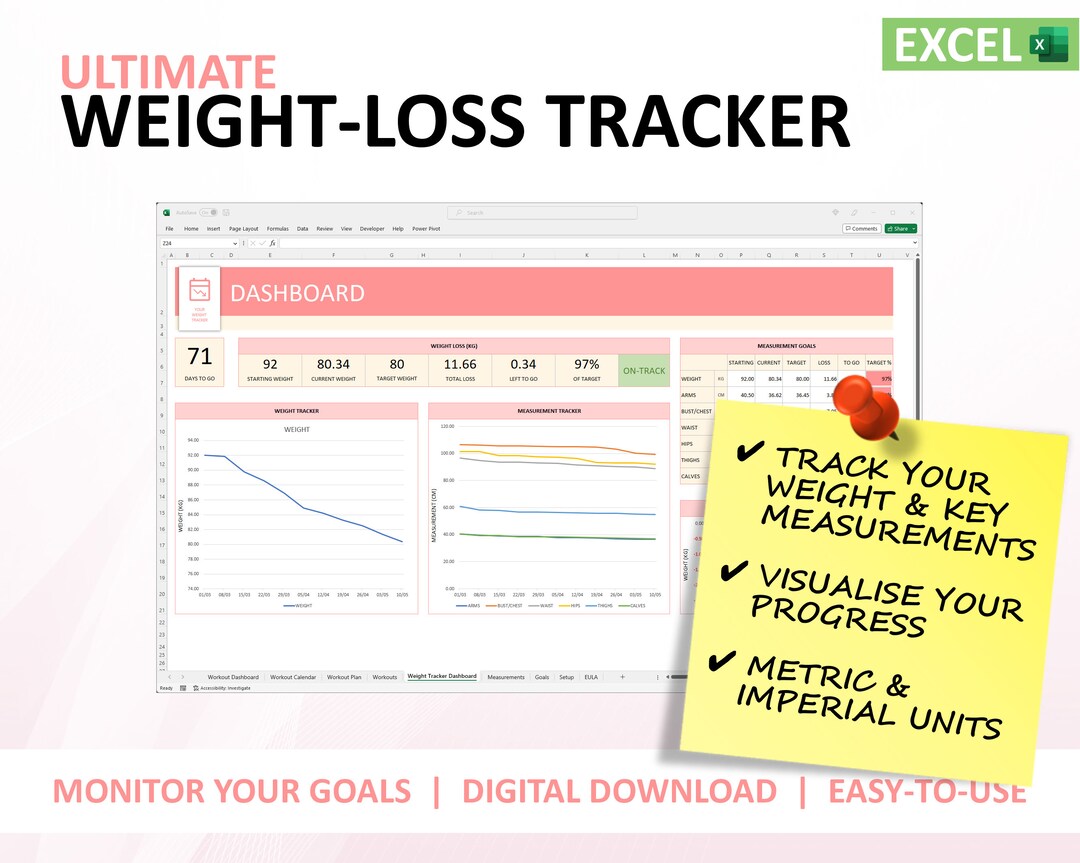 Ultimate Weight-loss Tracker - Etsy