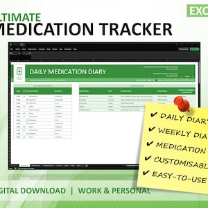 Ultimate Medication Tracker Spreadsheet