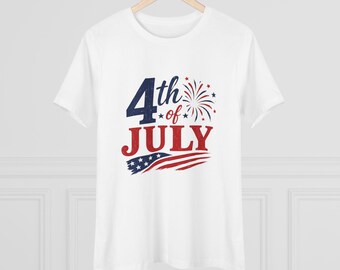 4th of July fireworks flag T-Shirt | Independence Day tee