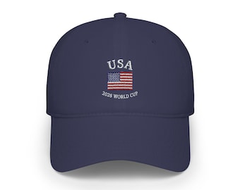 USA American Flag 2026 World Cup Baseball Cap | Soccer Fan Hat