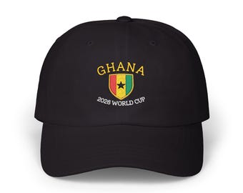 Ghana Flag 2026 World Cup Dad Cap | Embroidered Baseball Hat