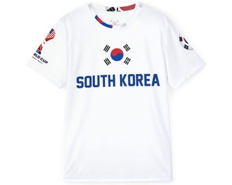 South Korea Flag Soccer Jersey | Custom Name Number Tee