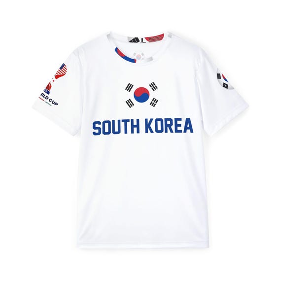 South Korea Flag Soccer Jersey | Custom Name Number Tee