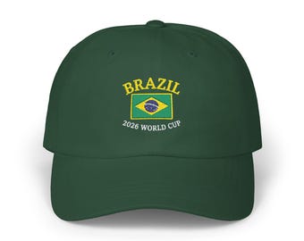 Brazil  World Cup Cap | Brazil Flag Emblem Baseball Hat