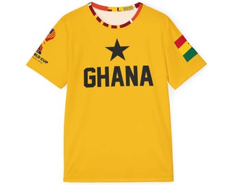 Ghana Football Jersey, Soccer Shirt | National Team Numbered Jersey