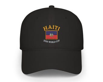 Haiti Flag 2026 World Cup Cap | Embroidered Baseball Cap