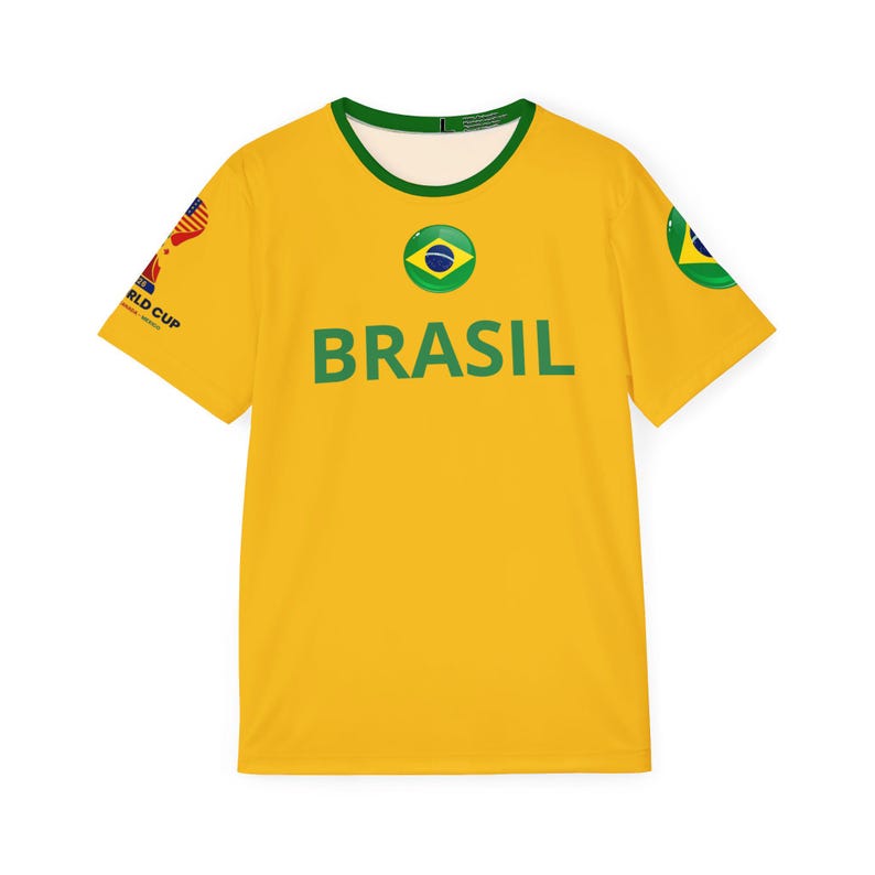 Brazil Football Jersey | 2026 World Cup Fan Shirt, Custom Name Number 10 Bild 1
