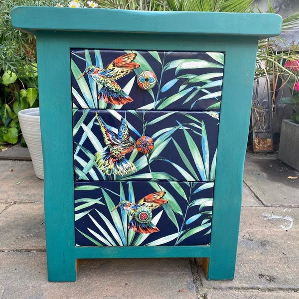 Green Bedside Table Etsy UK