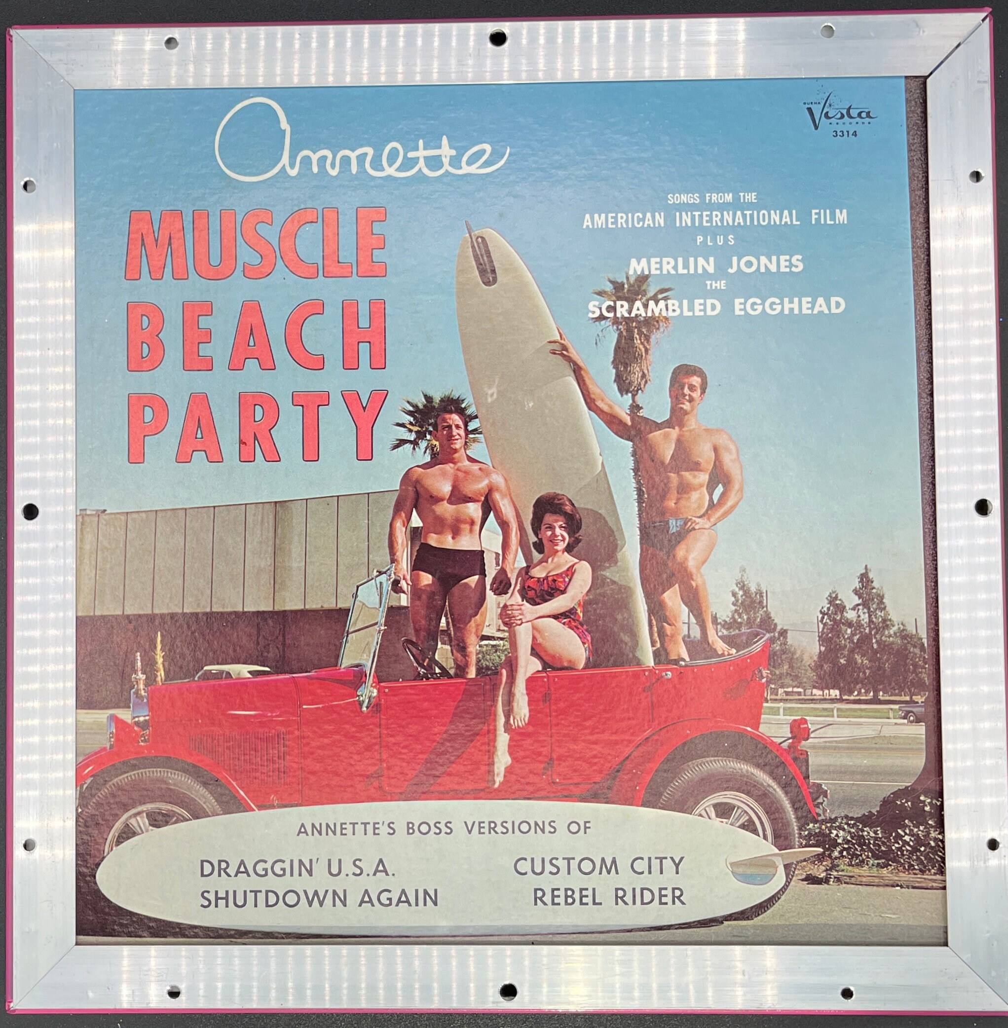 Annette Funicello Muscle Beach Party Glittered Framed Vinyl - Etsy