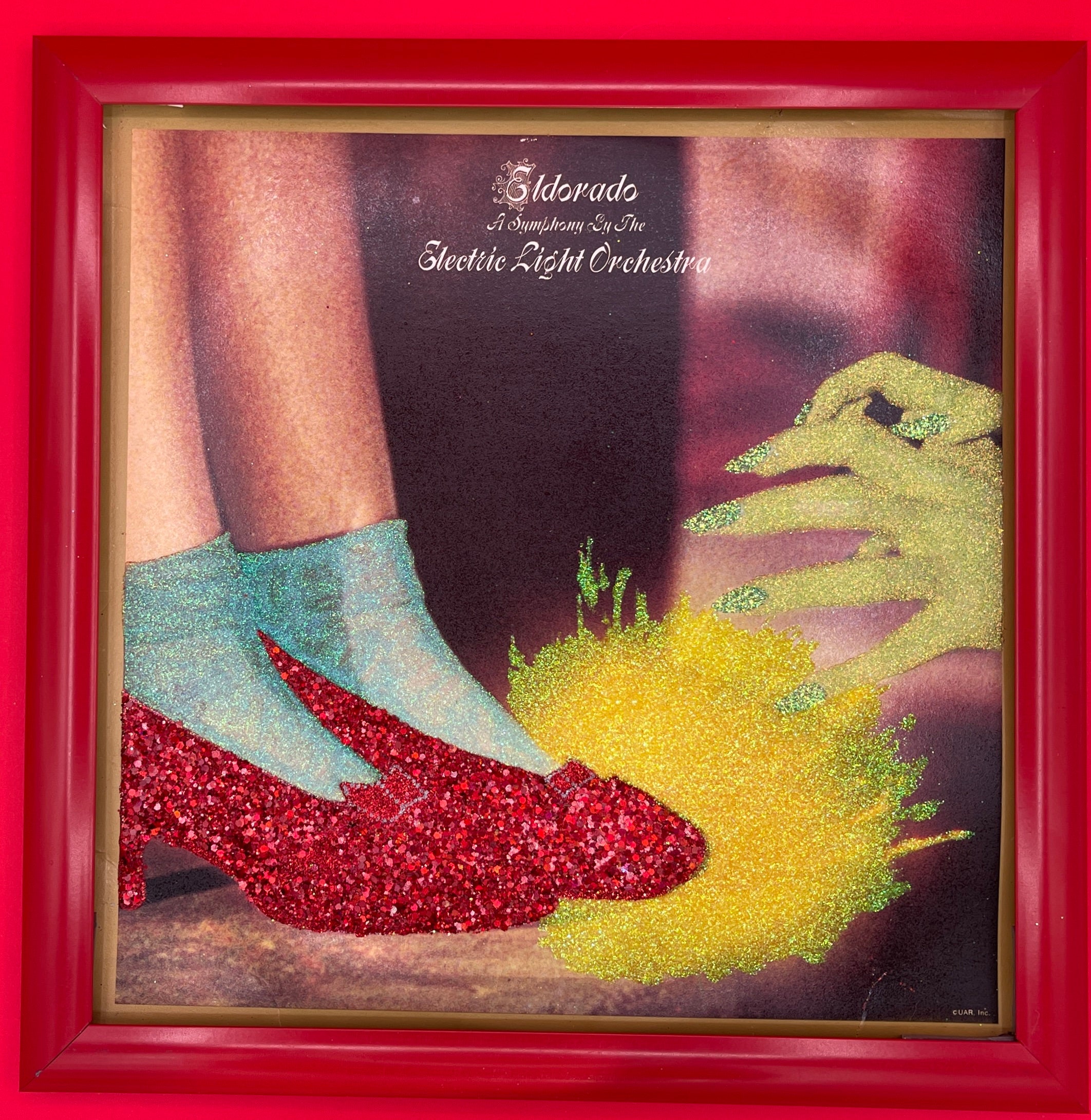ELO Electric Light Orchestra Eldorado Framed Glittered Vintage Album
